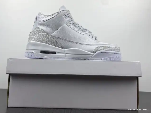 Cheap LUCY Jordan Retro 3 'Triple Air White' PS 429487-111 0325